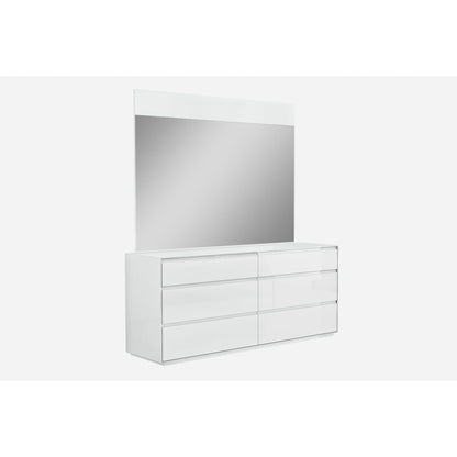 HomeRoots 70 x 19 x 31 White Double Dresser Extension