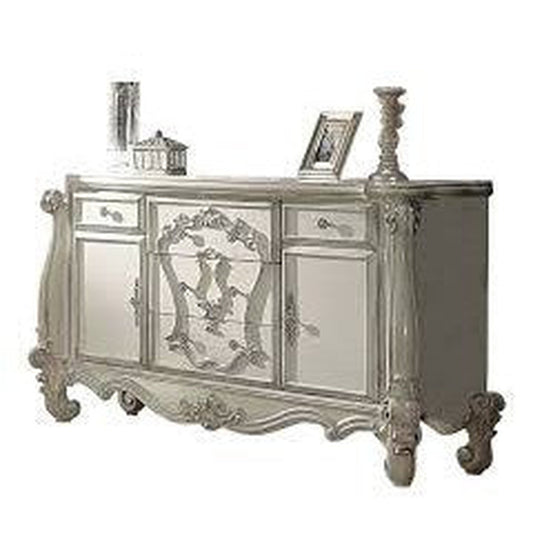 HomeRoots 70' x 21' x 38' Bone White Wood Dresser