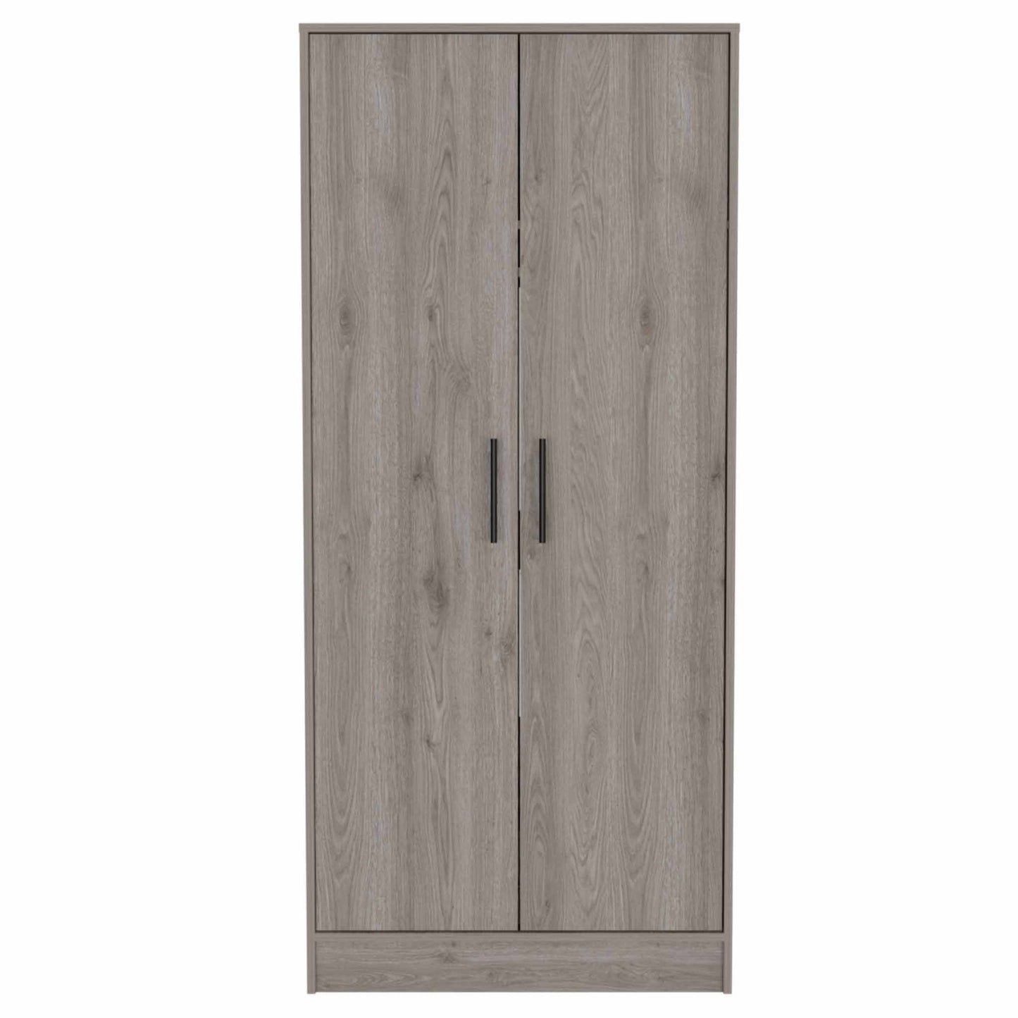 HomeRoots 71" Light Gray Tall Two Door Cabinet