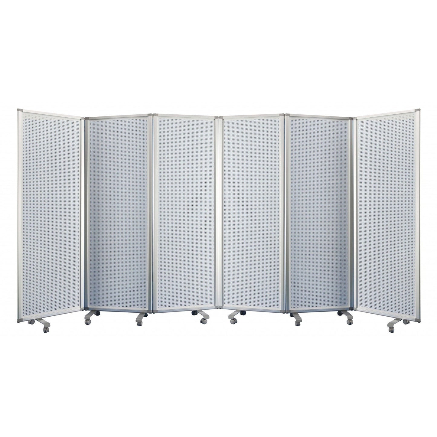 HomeRoots 71" x 1" x 71" Metal And Alloy Screen in White Finish