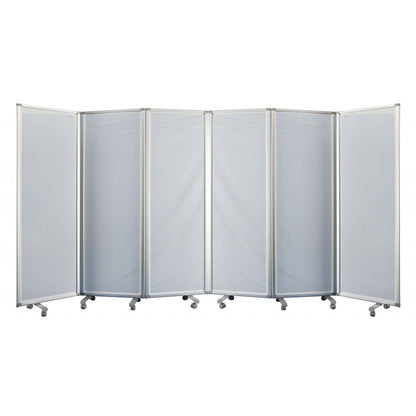 HomeRoots 71" x 1" x 71" Metal And Alloy Screen in White Finish