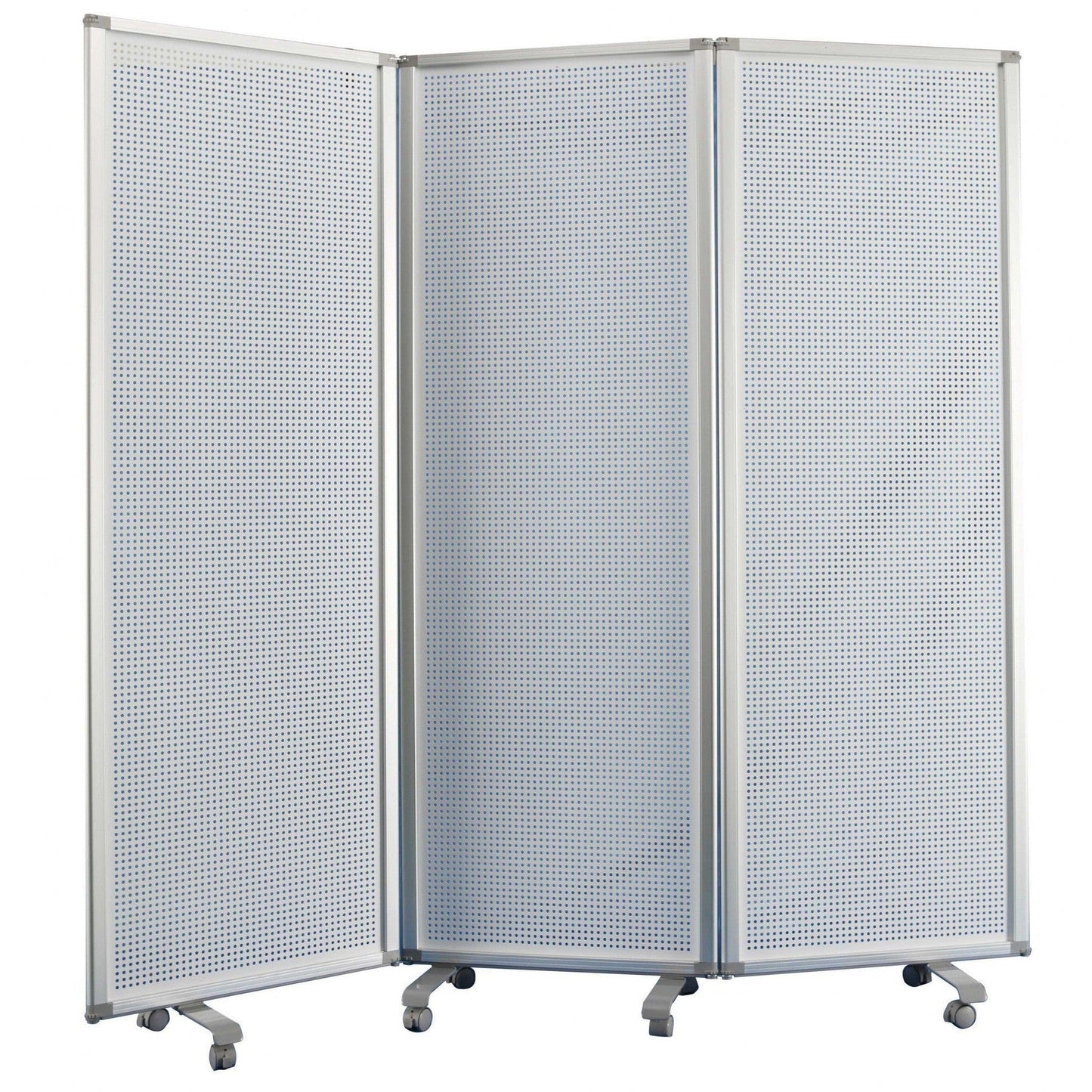 HomeRoots 71" x 1" x 71" Metal And Alloy Screen in White Finish