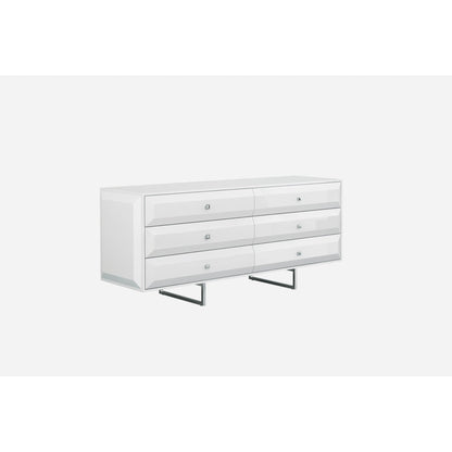 HomeRoots 72 x 21 x 31 White Double Dresser Extension