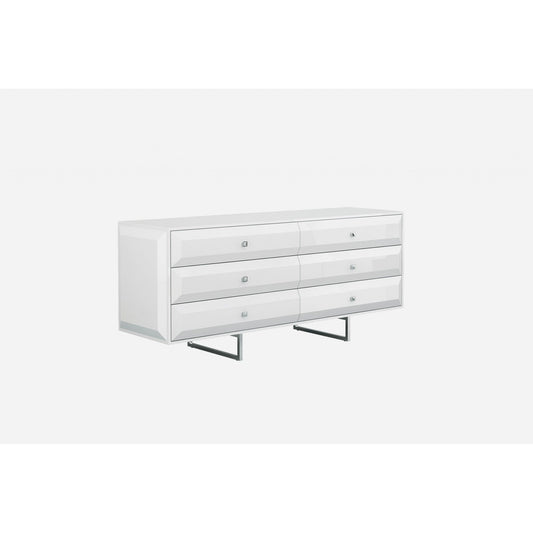 HomeRoots 72 x 21 x 31 White Double Dresser Extension