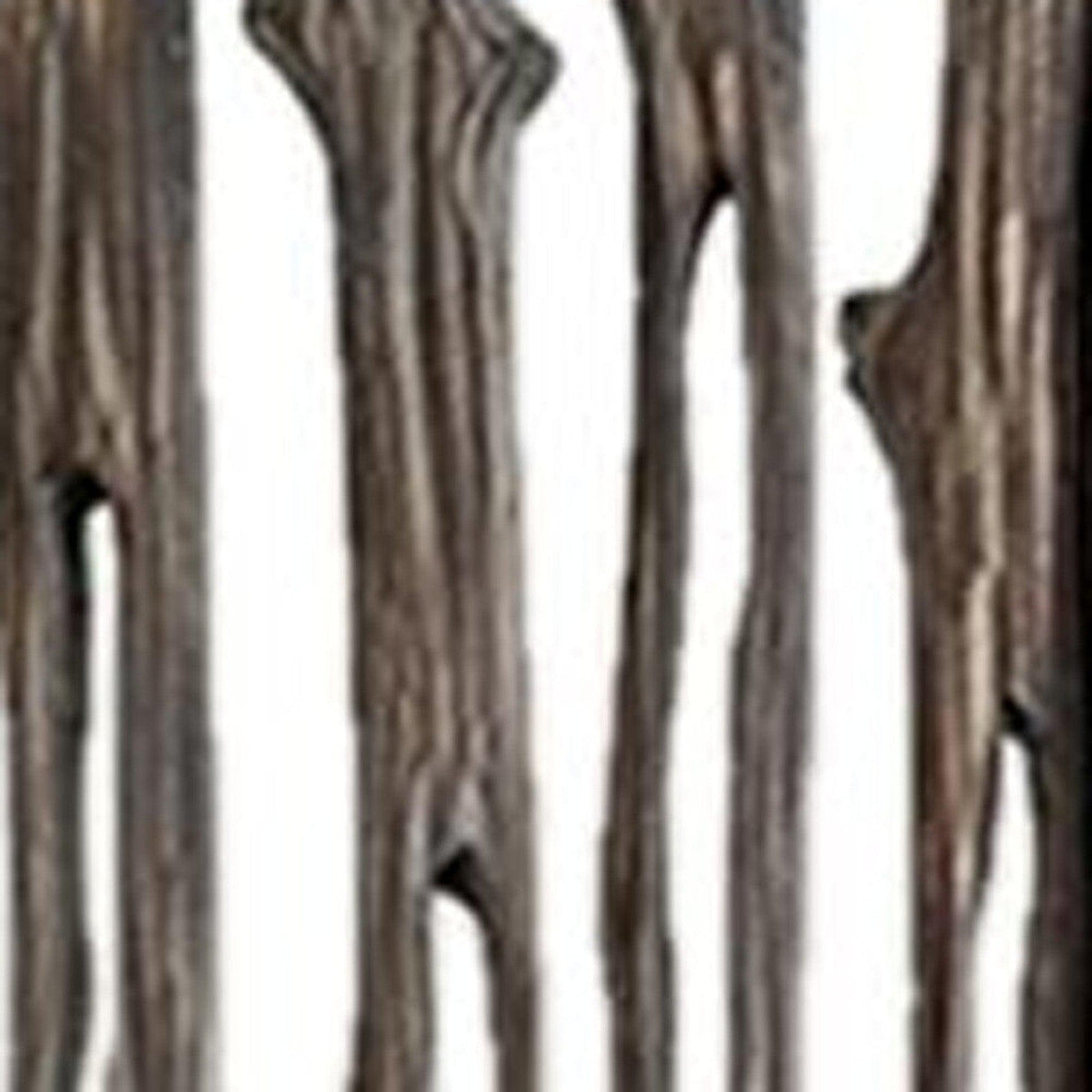 HomeRoots 84" x 3" x 84" Wrightwood Screen With Weathered Brown Woo Finish