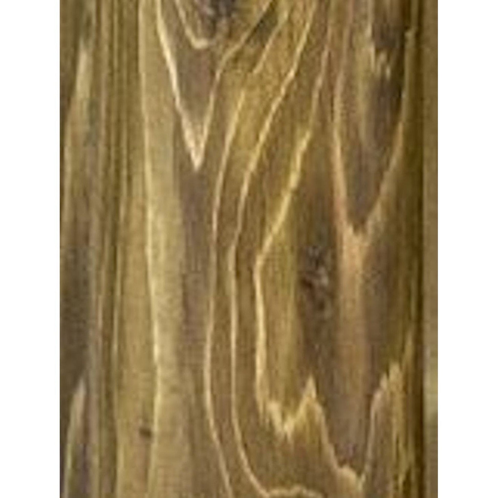 HomeRoots All Wood Armoire With Natural Dark Brown Finish