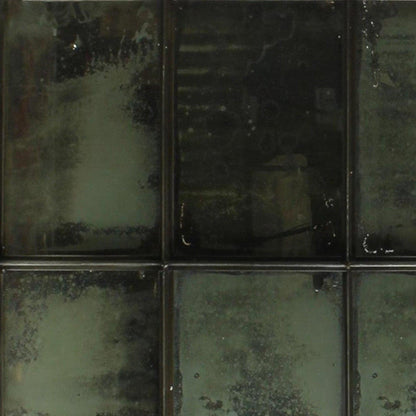 HomeRoots Antique Six Pane Mirror Decor