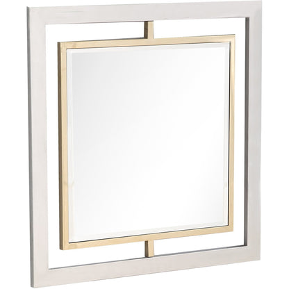 HomeRoots Antiqued Gold Finish Mirror