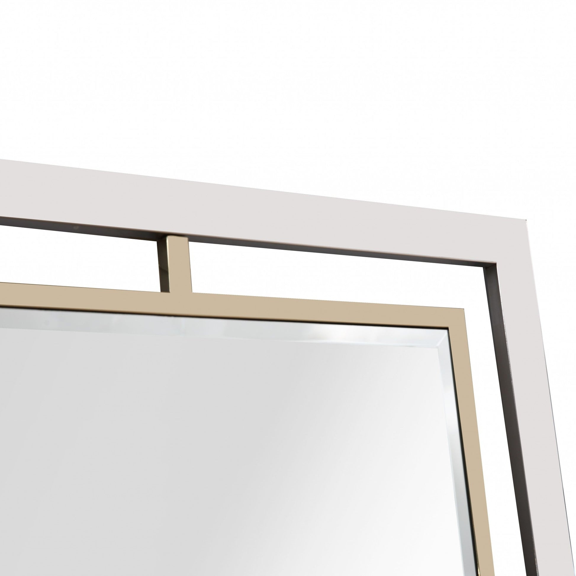 HomeRoots Antiqued Gold Finish Mirror