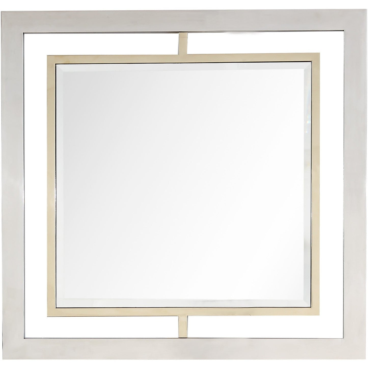 HomeRoots Antiqued Gold Finish Mirror