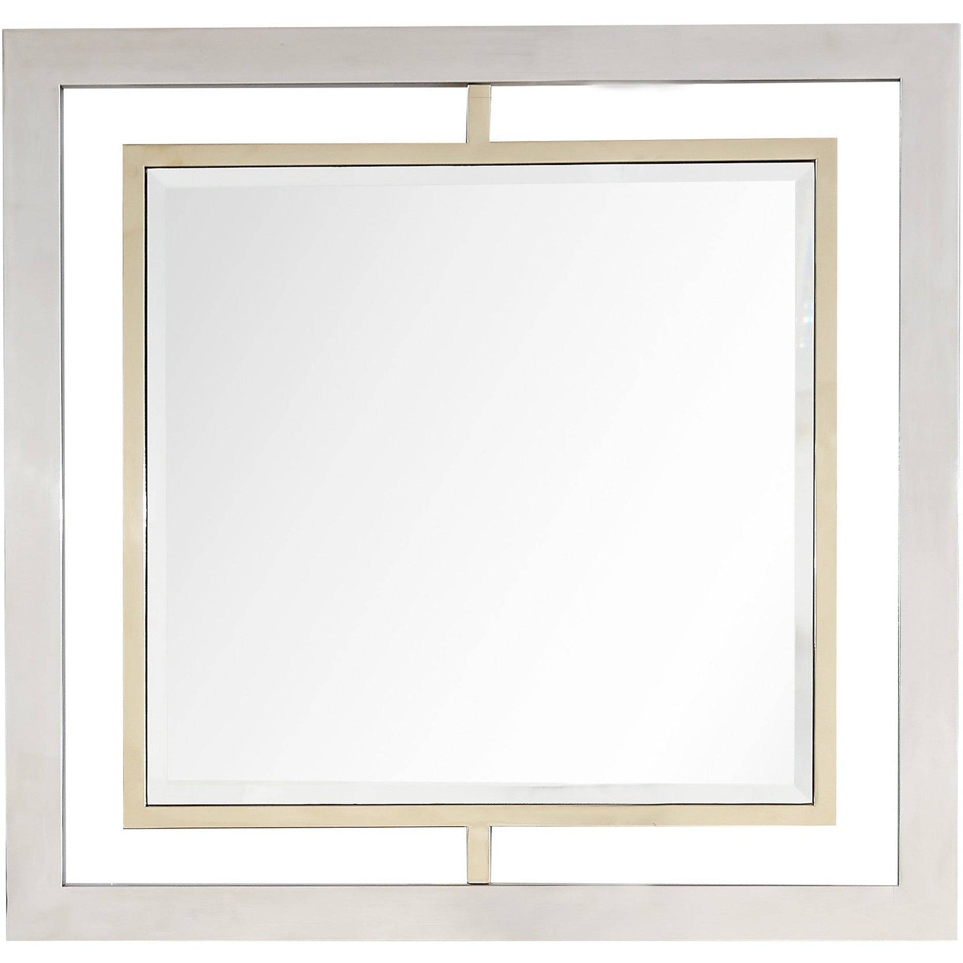 HomeRoots Antiqued Gold Finish Mirror