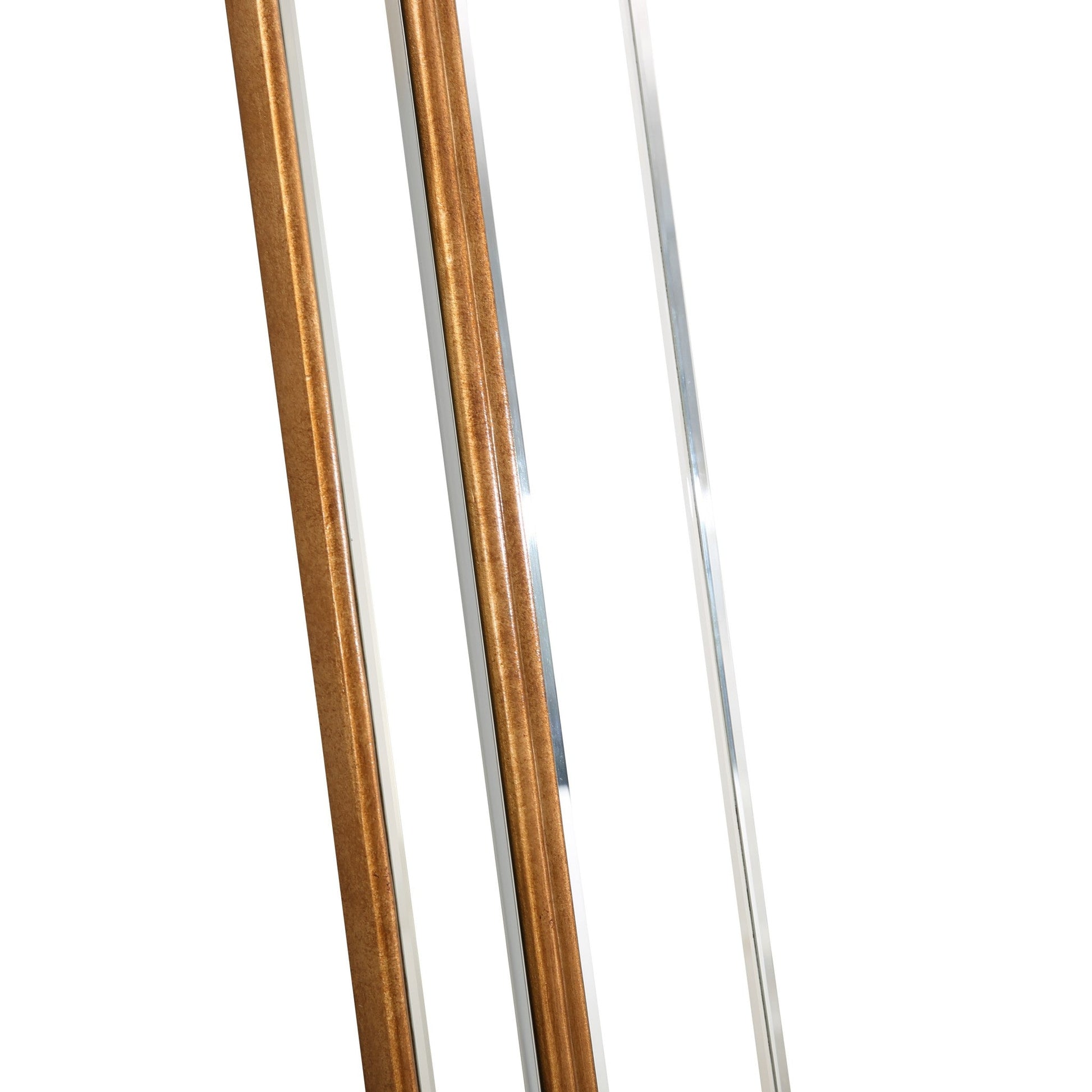 HomeRoots Antiqued Gold Finish Wall Mirror