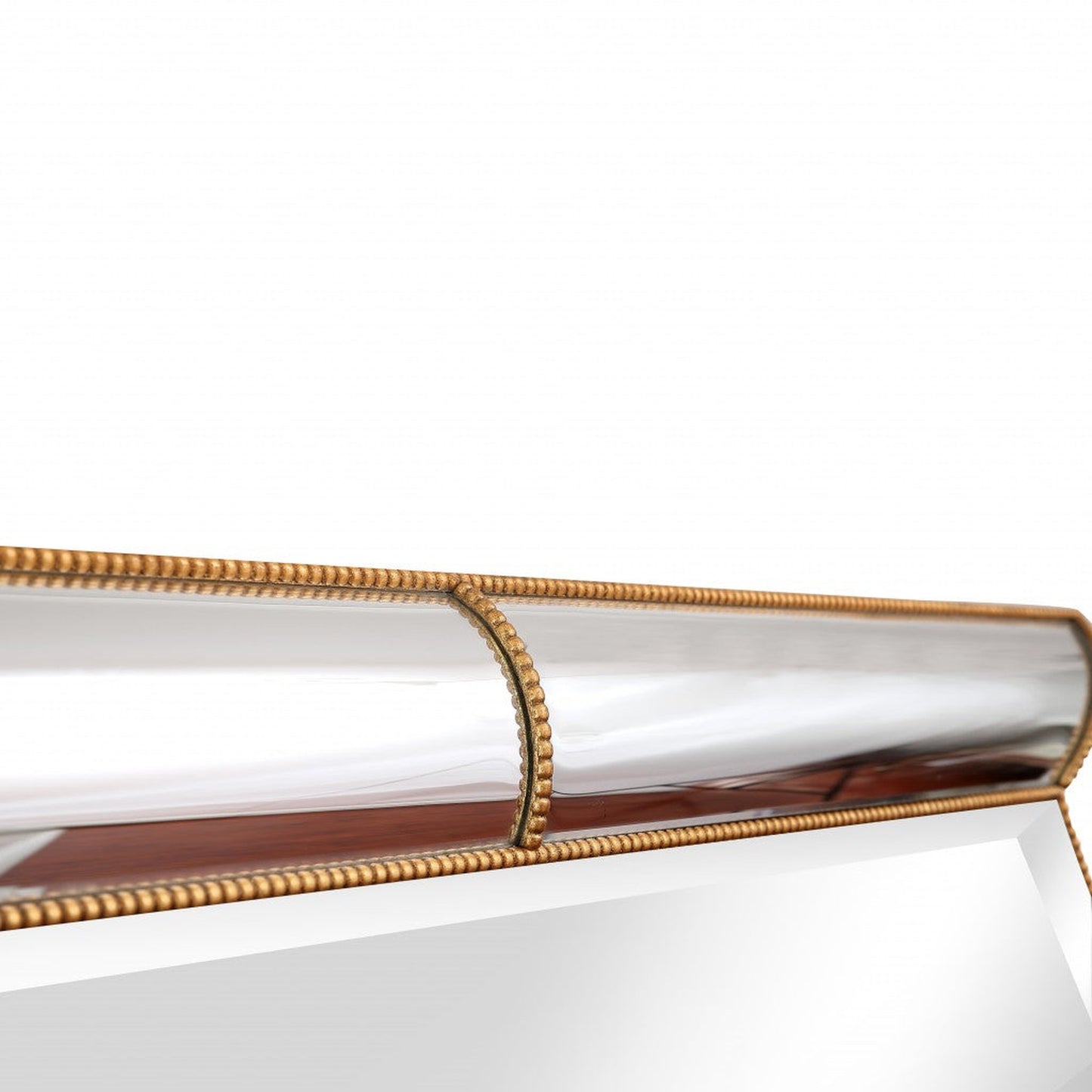 HomeRoots Antiqued Gold Leaf Finish Mirror