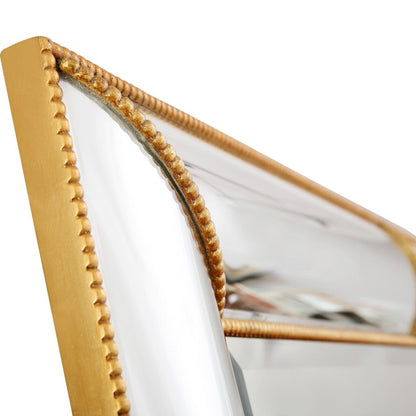 HomeRoots Antiqued Gold Leaf Finish Mirror