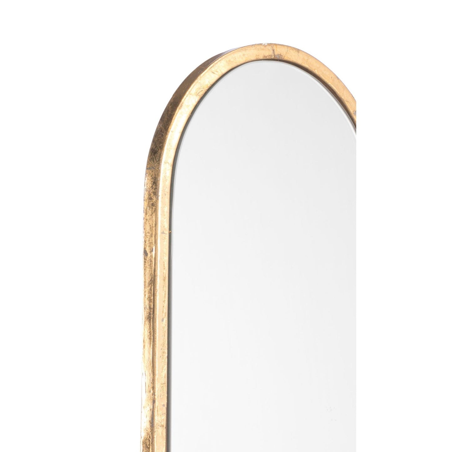 HomeRoots Antiqued Gold Oval Mirror