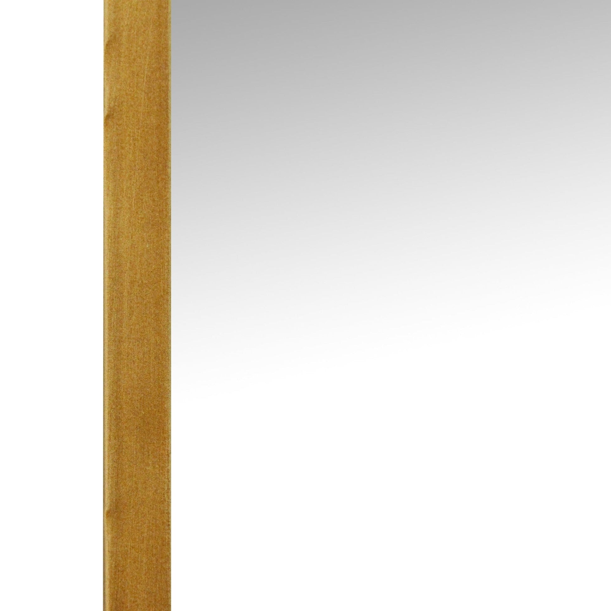 HomeRoots Antiqued Gold Scallop Framed Mirror