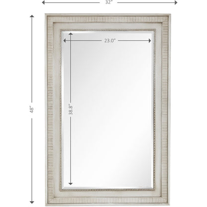 HomeRoots Antiqued Silver Finish Mirror