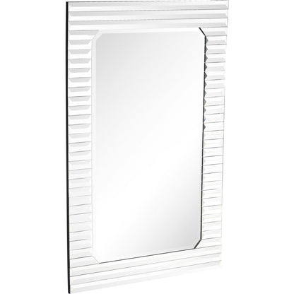 HomeRoots Antiqued Silver Finish Wall Mirror