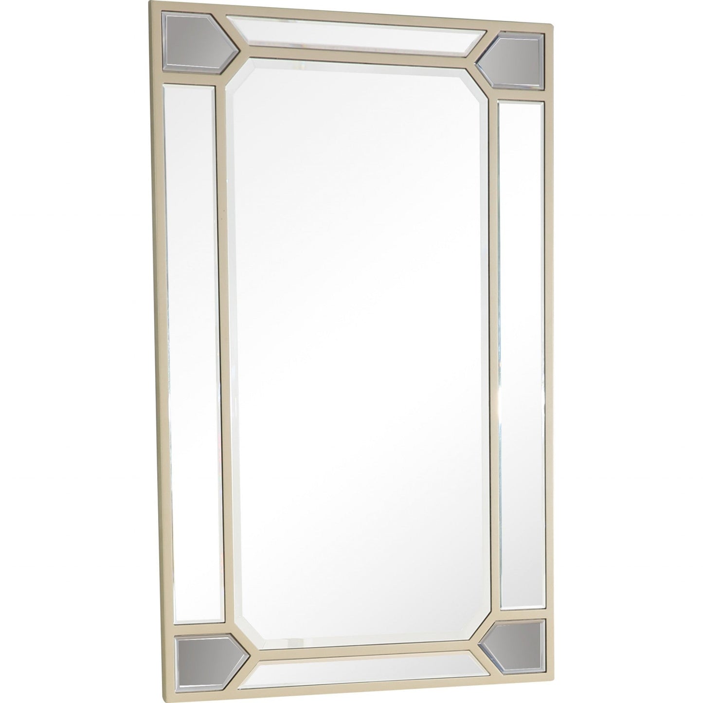 HomeRoots Antiqued Silver Wall Mirror