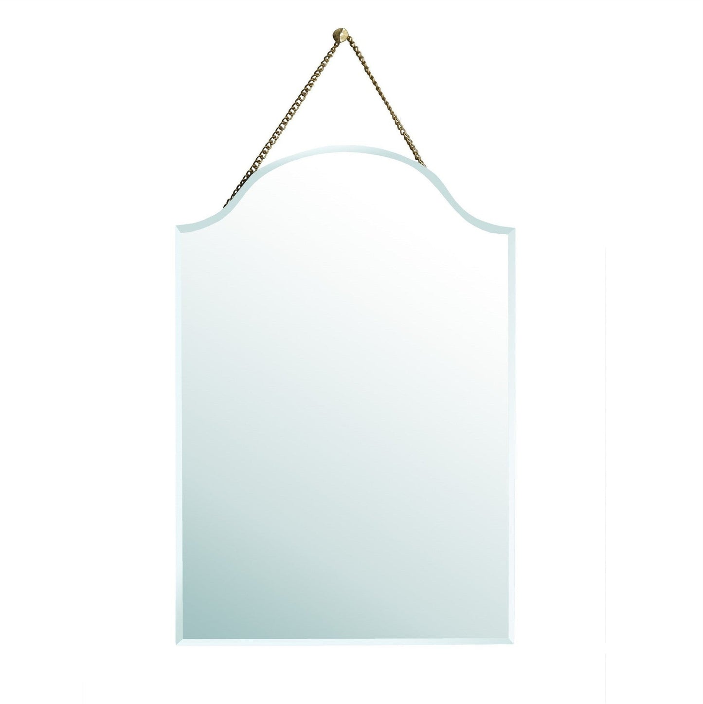 HomeRoots Arch Shaped Beveled Hanging Mirror
