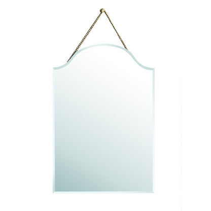 HomeRoots Arch Shaped Beveled Hanging Mirror