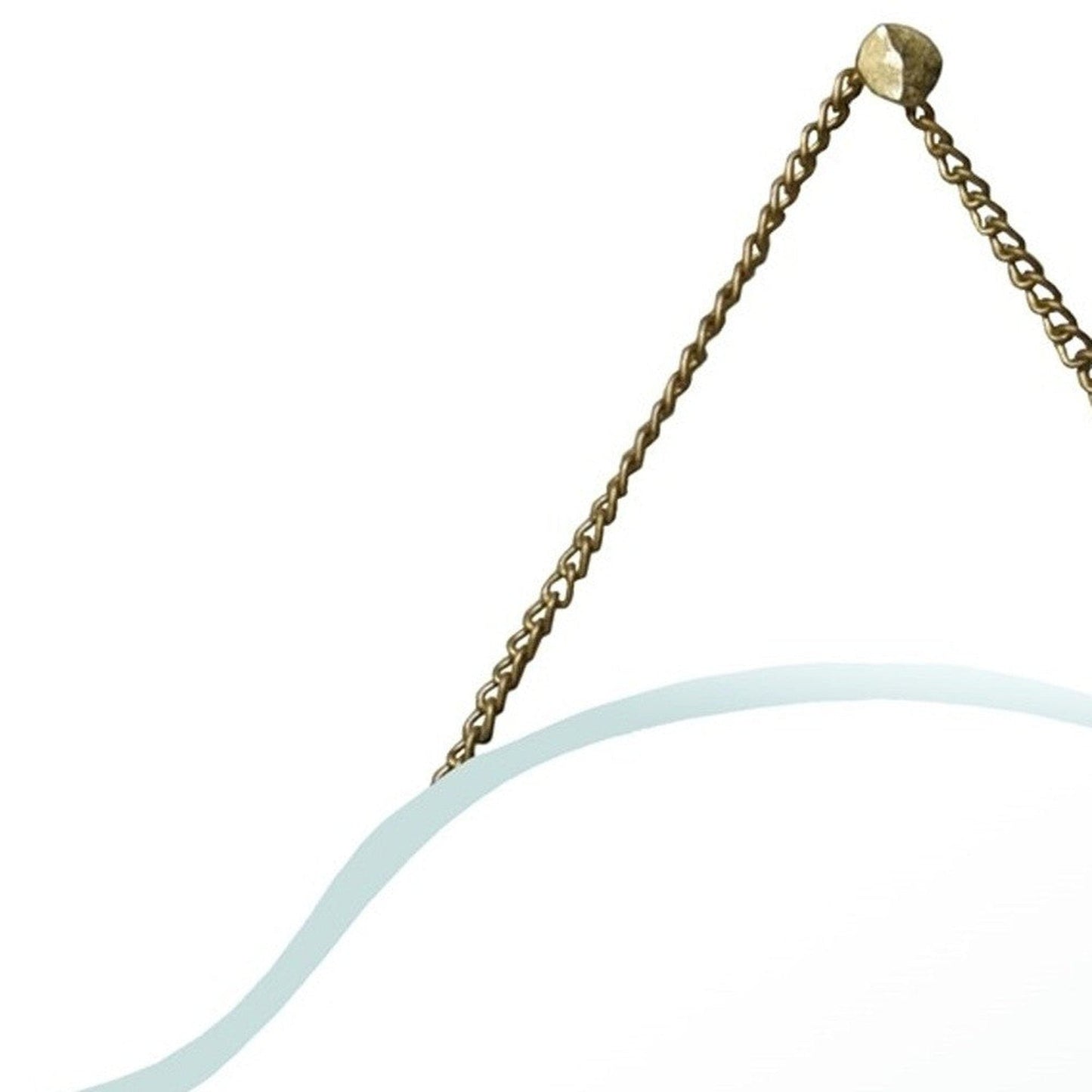 HomeRoots Arch Shaped Beveled Hanging Mirror