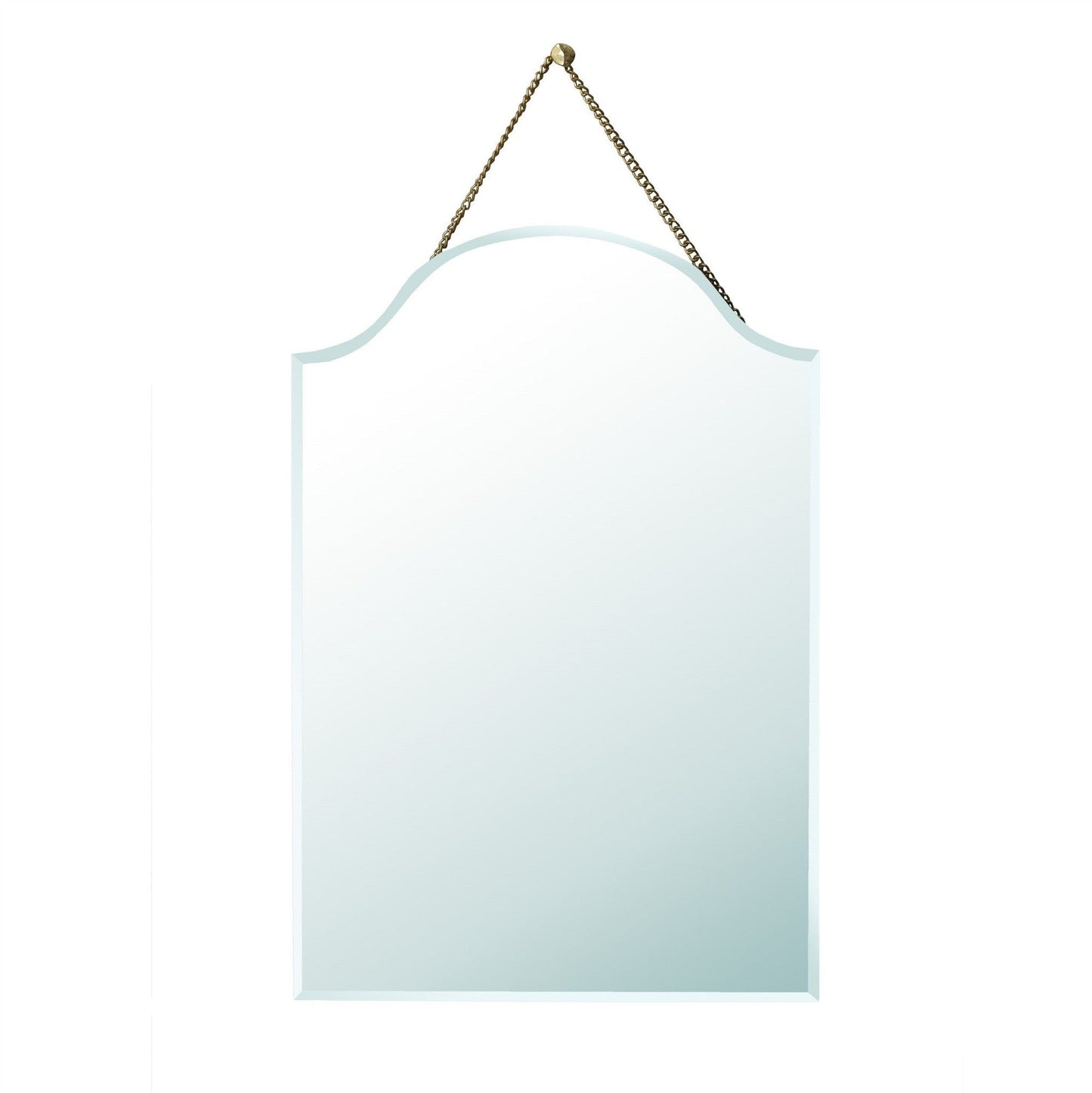 HomeRoots Arch Shaped Beveled Hanging Mirror