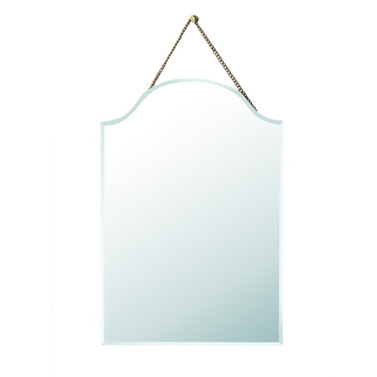 HomeRoots Arch Shaped Beveled Hanging Mirror