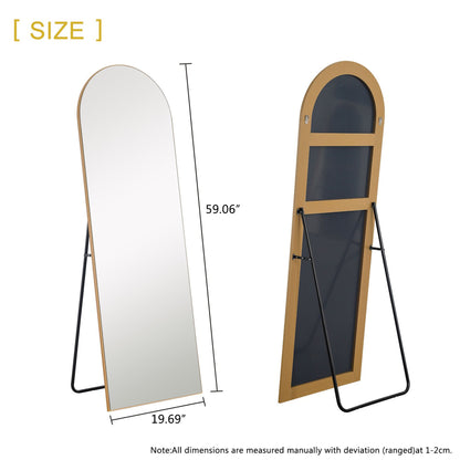 HomeRoots Arched Gold Standing Mirror