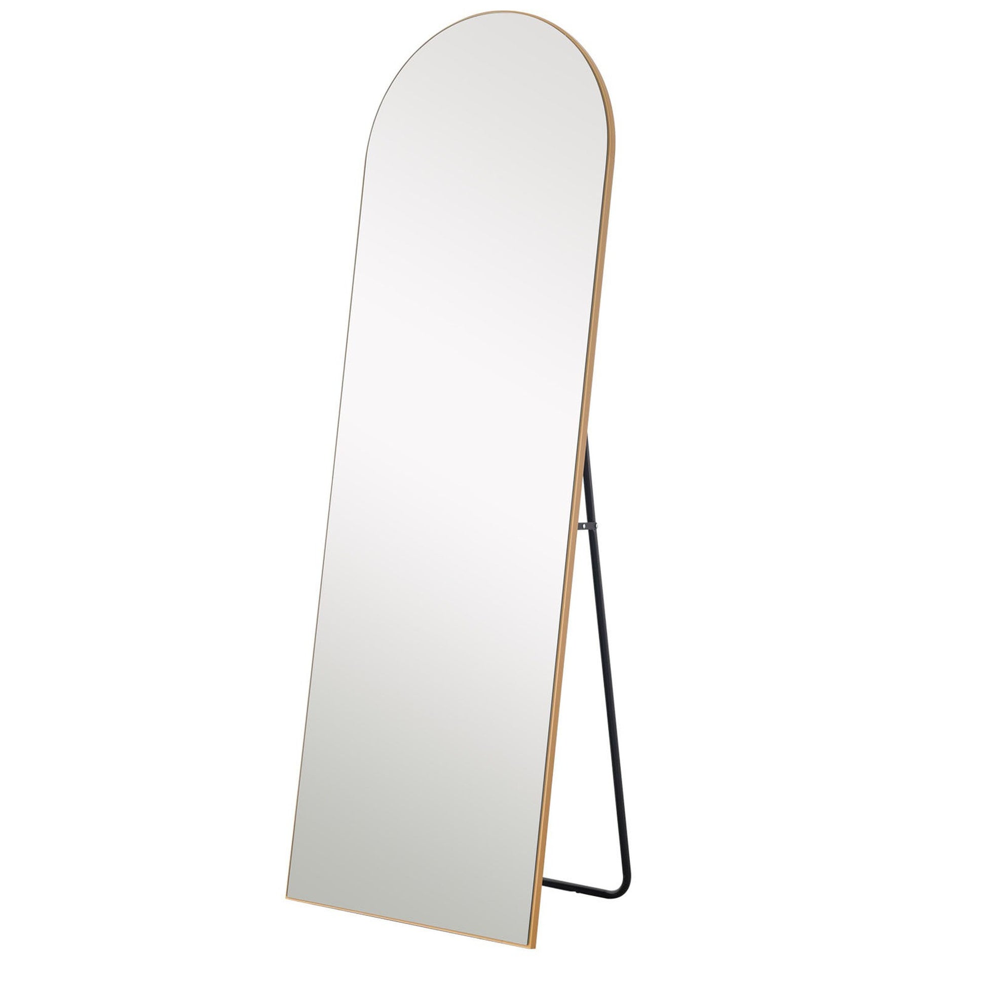 HomeRoots Arched Gold Standing Mirror