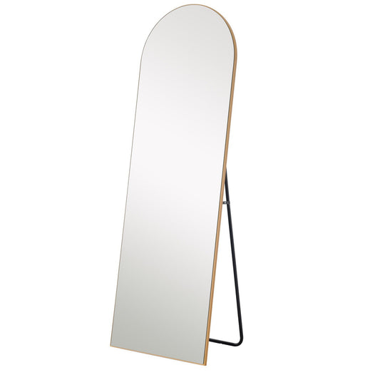 HomeRoots Arched Gold Standing Mirror