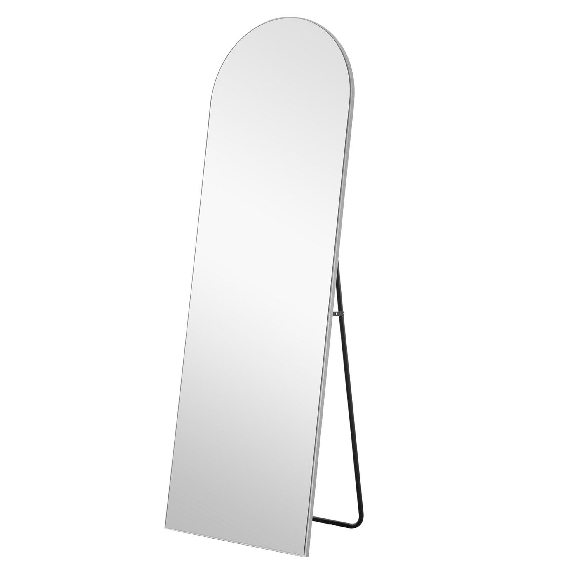 HomeRoots Arched Silver Full-length Standing Mirror