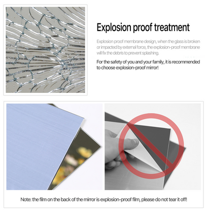 HomeRoots Black Aluminum Framed Mirror