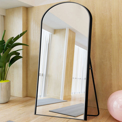 HomeRoots Black Arched Standing Mirror