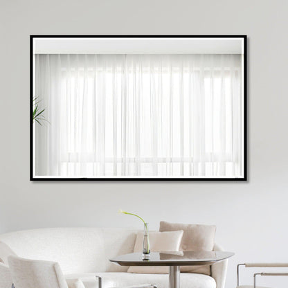 HomeRoots Black Beveled Wall Mirror