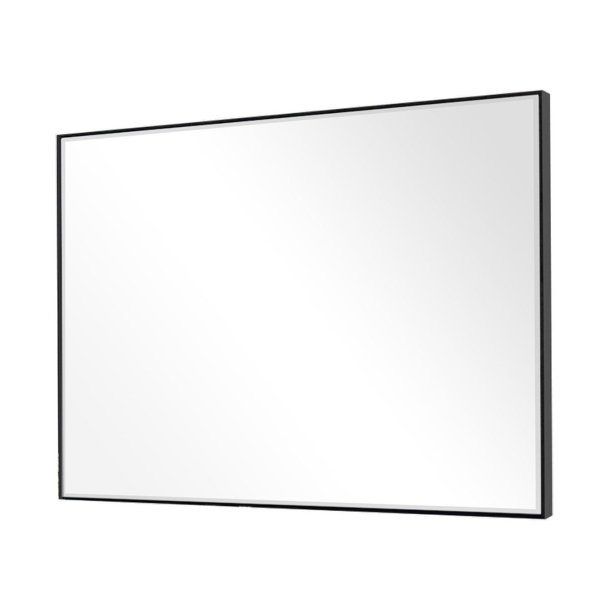 HomeRoots Black Beveled Wall Mirror