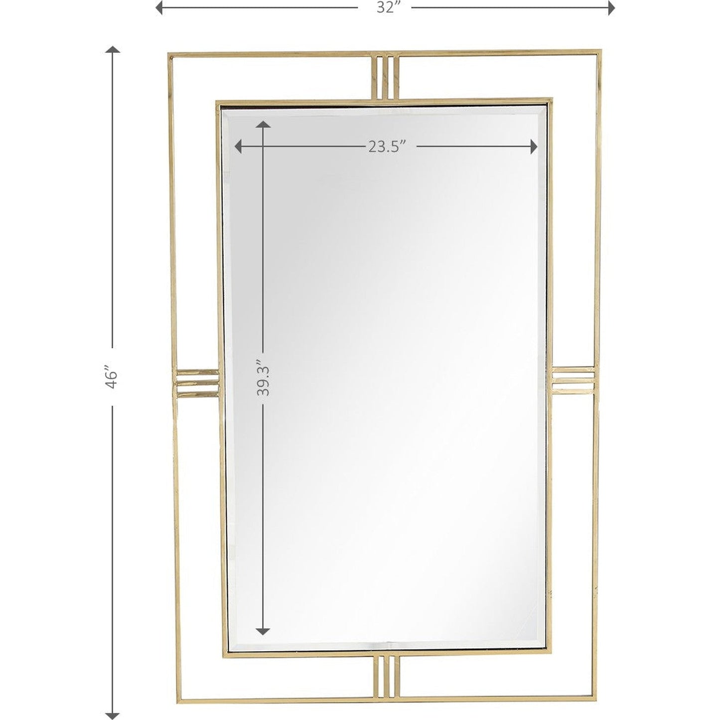 HomeRoots Black Chic Mirror