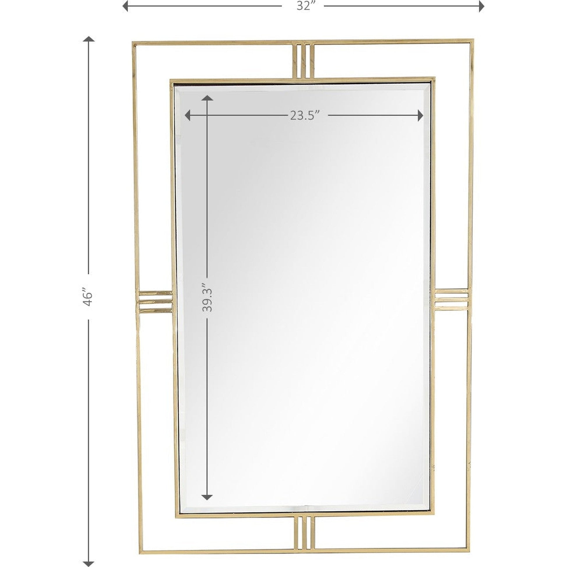 HomeRoots Black Chic Mirror