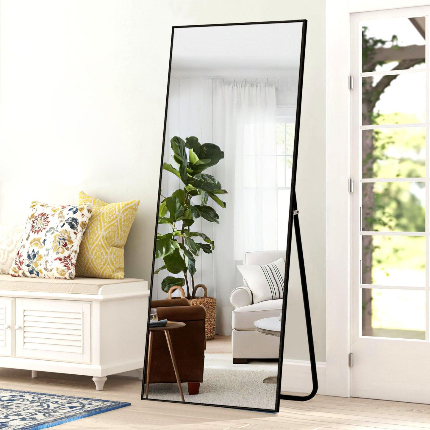 HomeRoots Black Full Length Mirror