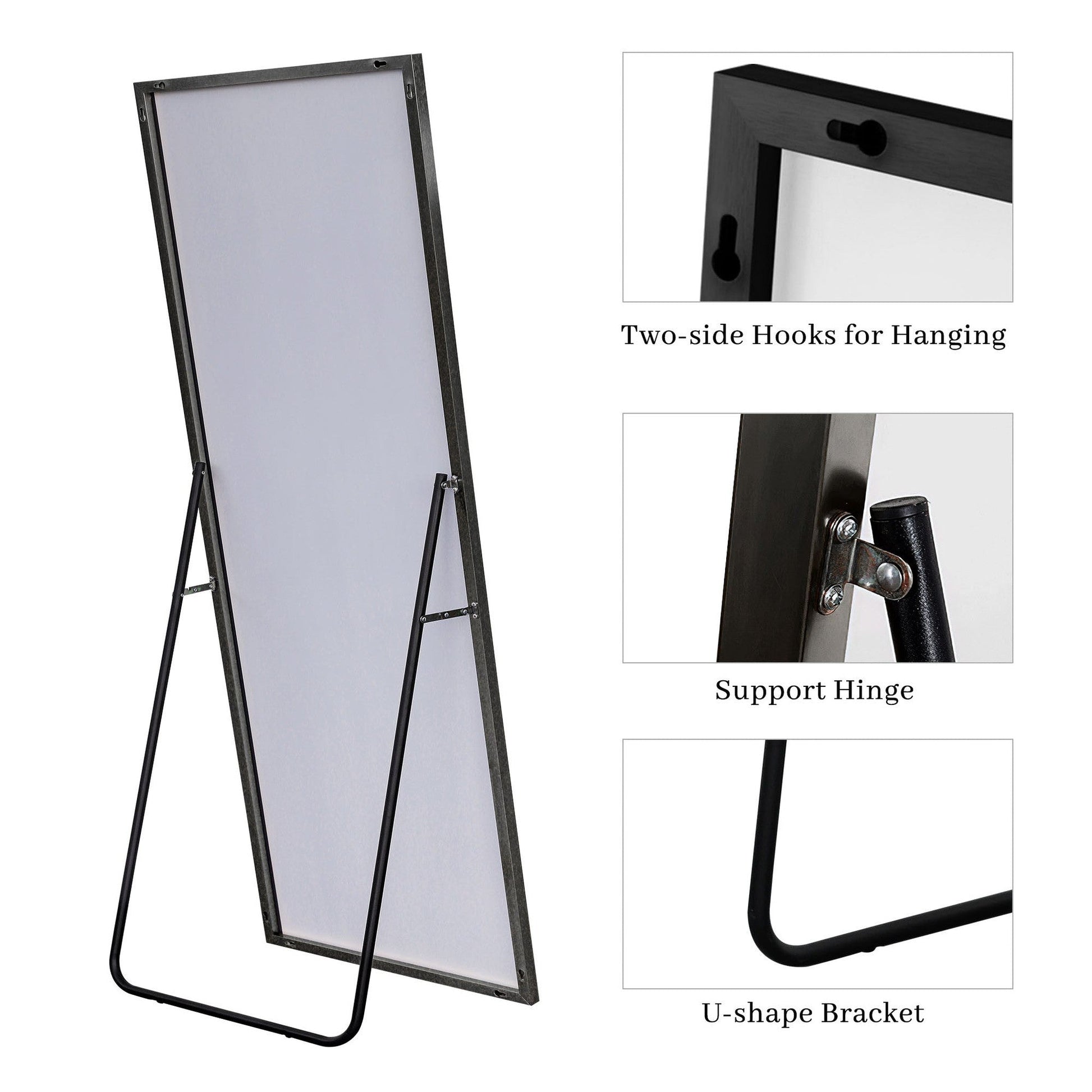 HomeRoots Black Full Length Mirror