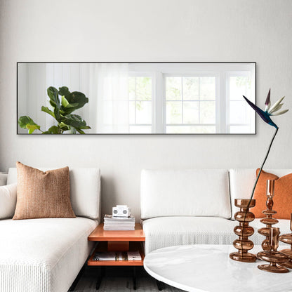 HomeRoots Black Full Length Standing Mirror