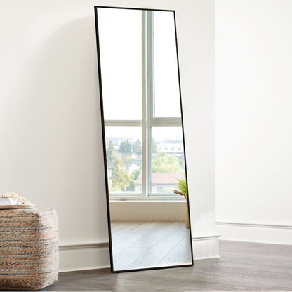 HomeRoots Black Full Length Standing Mirror