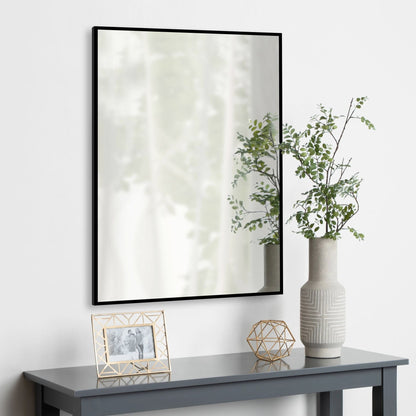 HomeRoots Black Wide Rectangular Mirror