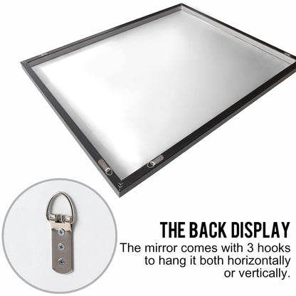 HomeRoots Black Wide Rectangular Mirror