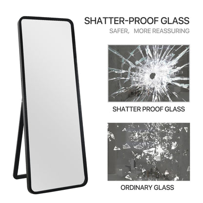 HomeRoots Black Wooden Standing Mirror