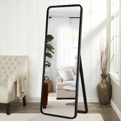HomeRoots Black Wooden Standing Mirror
