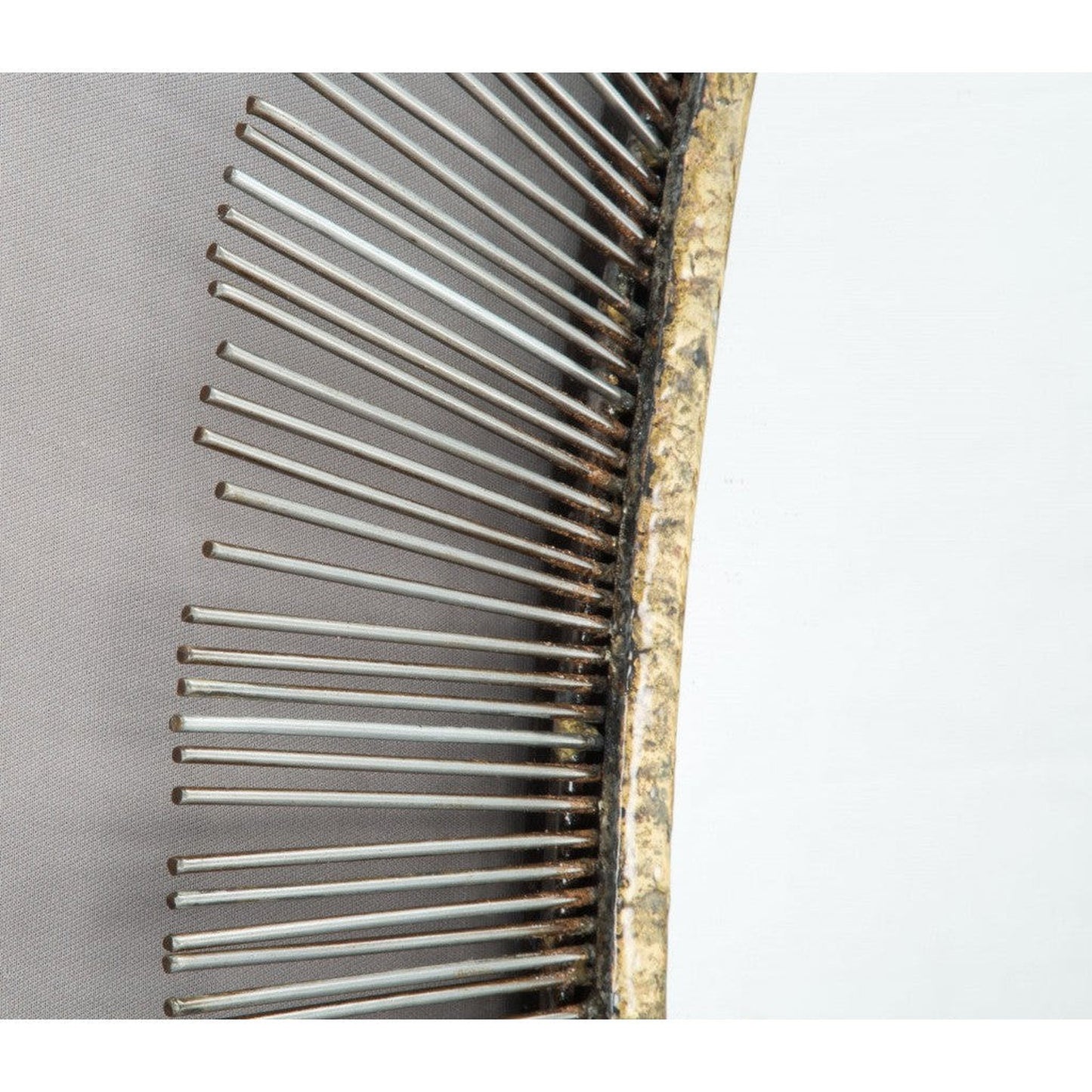 HomeRoots Black and Gold Oval Mirror