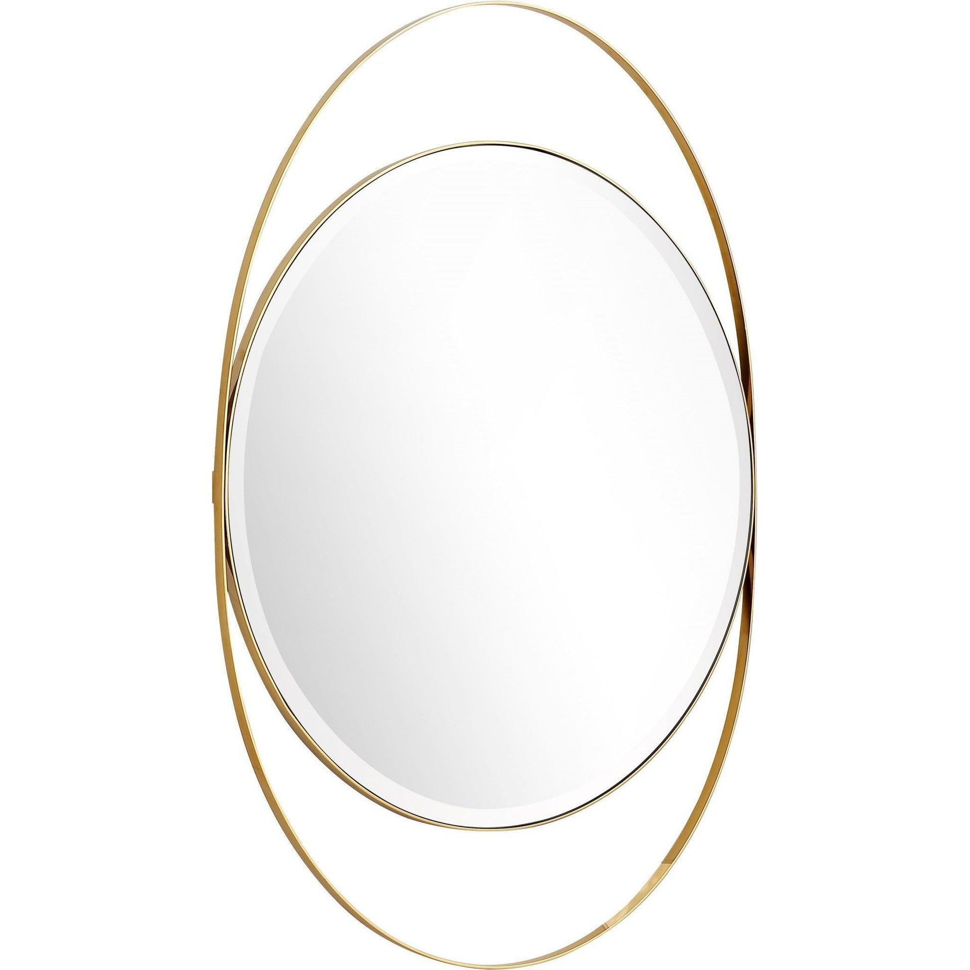 HomeRoots Black and Gold Wall Mirror