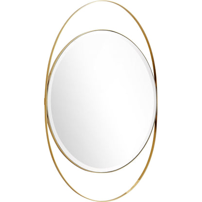 HomeRoots Black and Gold Wall Mirror