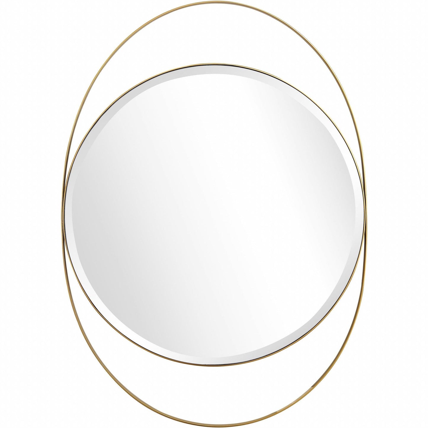 HomeRoots Black and Gold Wall Mirror